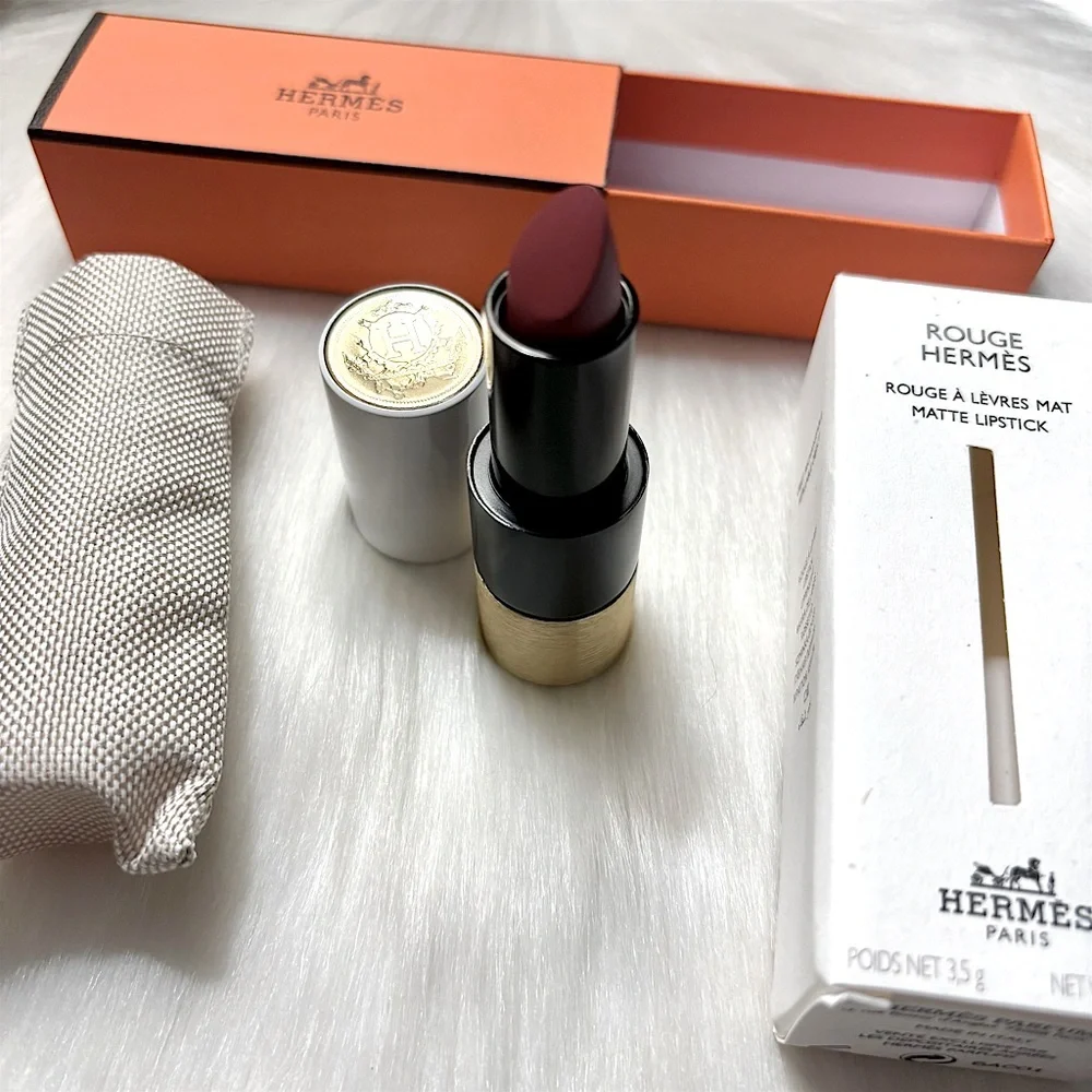 Hermès🐎Rouge a Levres Hermès Matte Lipstick #48 Rose Boise Mat NIB